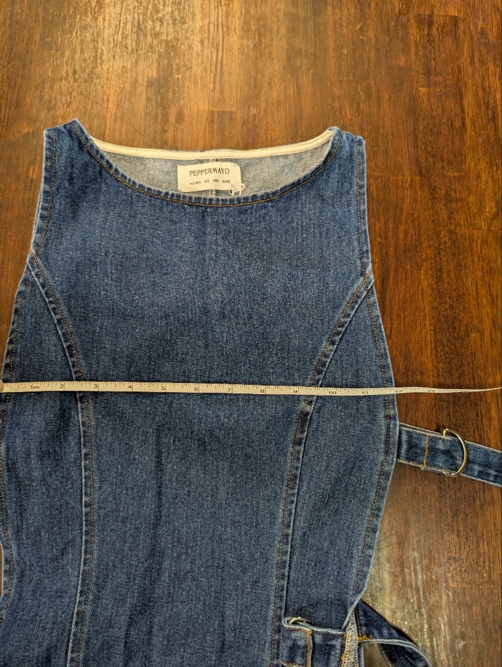 Peppermayo Denim Jumper NWT Women's Size 0 - Picture 3 of 9